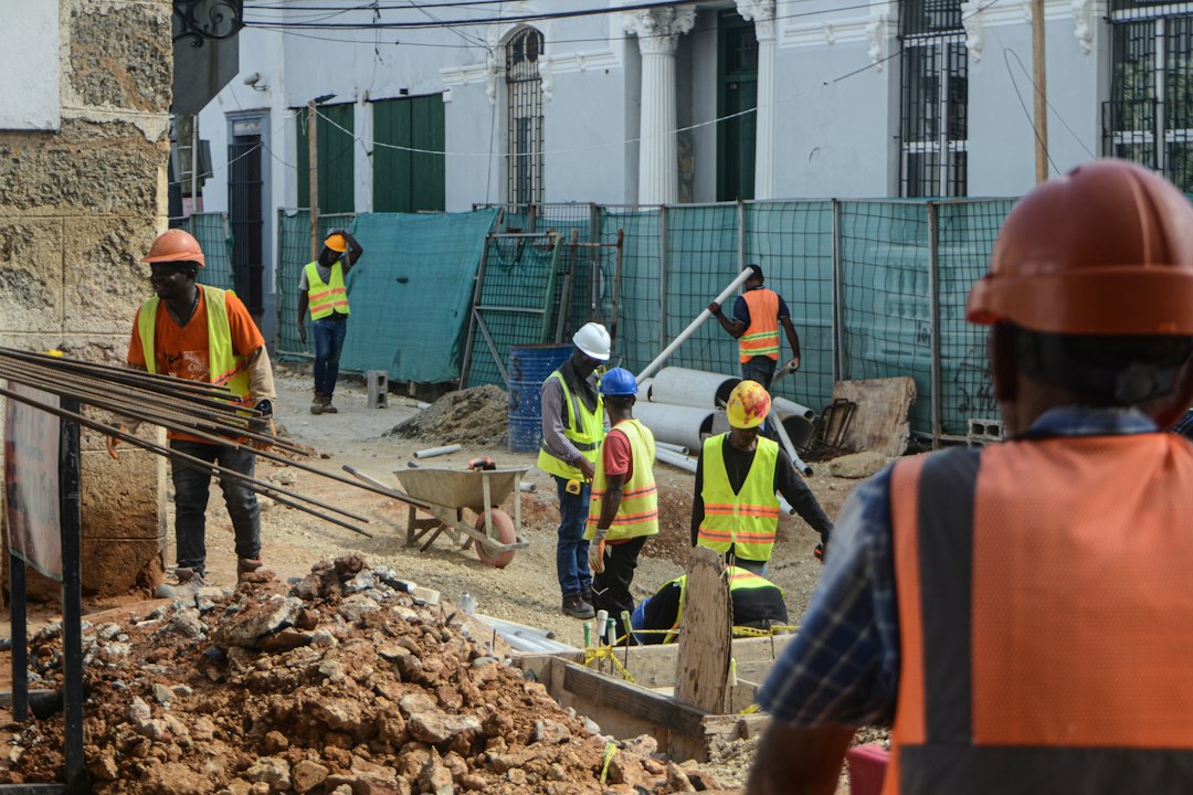 Chantier de gros œuvre et coffrage béton